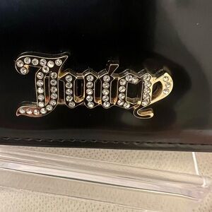 Juicy Couture Rhinestone logo zip pouch/ cardholder